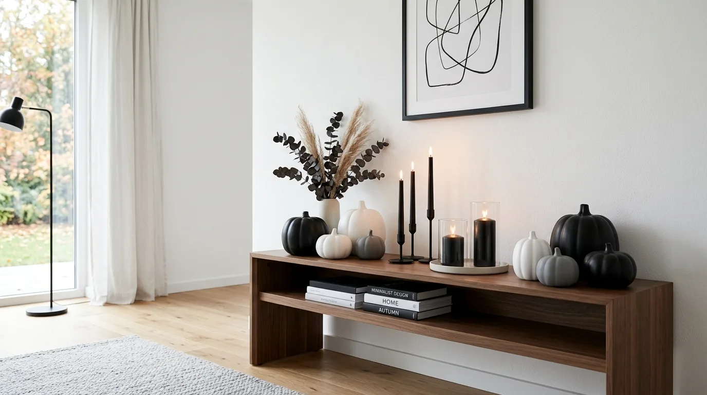 Make the dining table feel theatrical inspiration for a spooky chic Halloween interior.